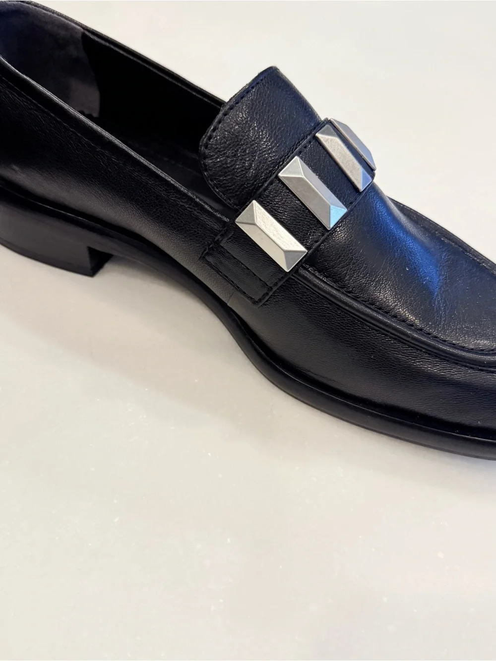 rag & bone Women’s Maxwell Loafers Black W/silver Studs Sz US 8.5 EU 39